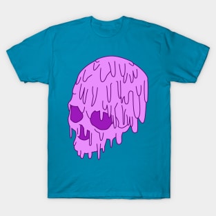 Pink Grime Skull T-Shirt